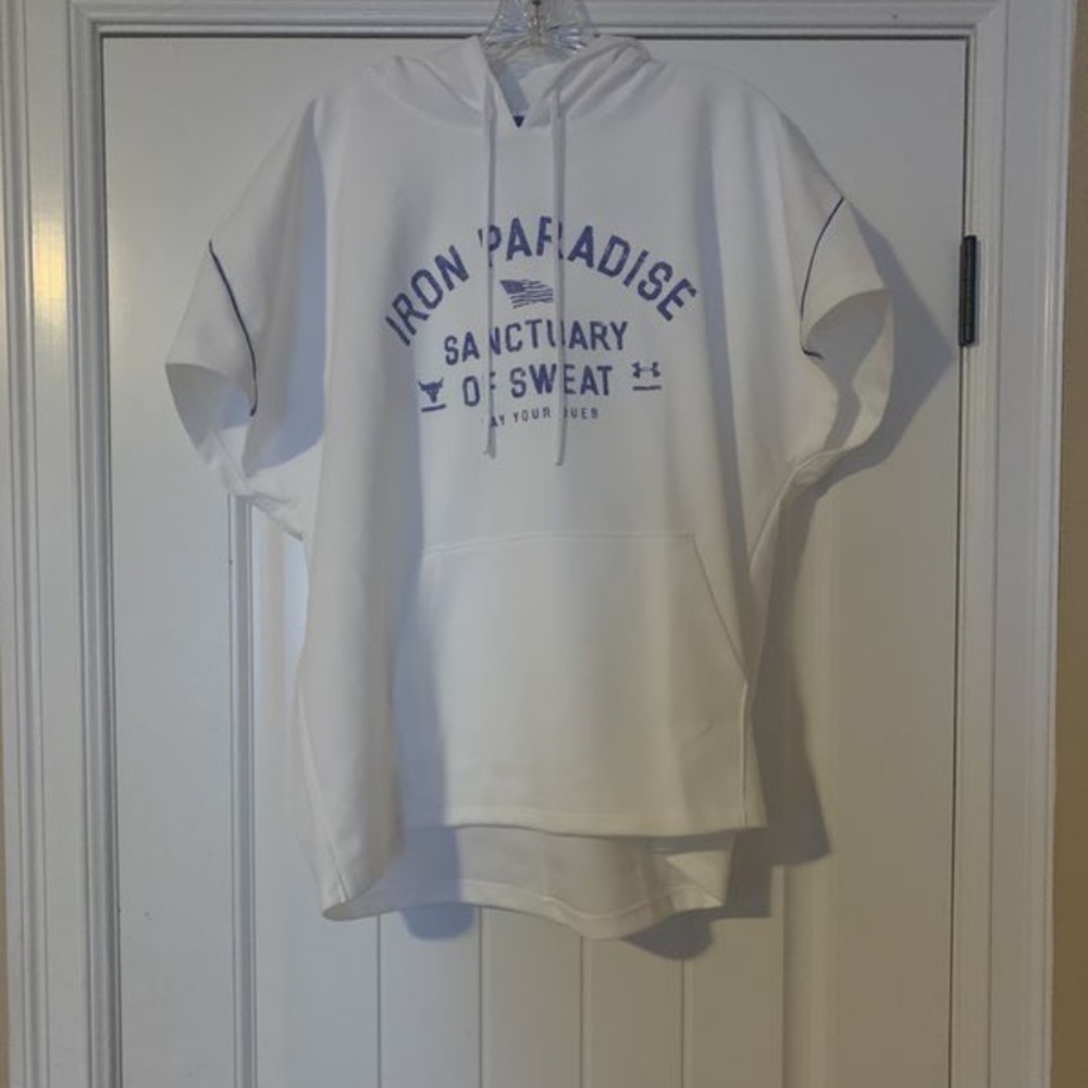 NWT UA Project Rock Double Knit Short Sleeve Tunic